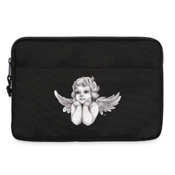Little dreamy angel cherub - Laptop bag 13" - black - Front