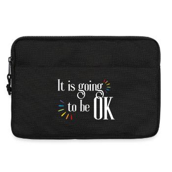 It's All Going to Be Okay Quote Inspiration and Motivation - Laptop bag 13" - black - Front
