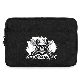 Aufragsgriller Skull BBQ Geschenk Grillschürze - Laptoptasche 13" - Schwarz - Vorne