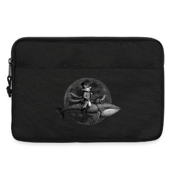 True Moon Love – A fox flies on a whale - Laptop bag 13" - black - Front