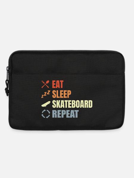 Eat Sleep Skate Repeat - Laptoptasche 13" - Schwarz