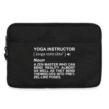 Yoga Teacher Definition - Laptop bag 13" - black - Front