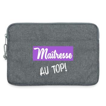 DANKE, HERRIN - Laptoptasche 13" - Grau meliert - Vorne