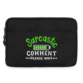 sarkastisch lustig Sarkasmus - Laptoptasche 13" - Schwarz - Vorne