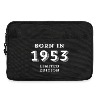 Date of birth, year of birth, 1953 - Laptop bag 13" - black - Front