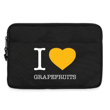 I LOVE GRAPEFRUITS - Laptop bag 13" - black - Front
