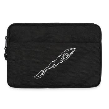 nageuse femme dessin - Sacoche pour ordinateur portable 13 pouces - noir - Devant