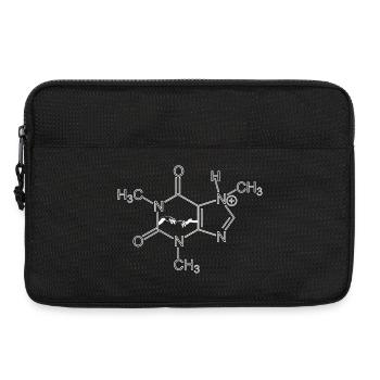Caffeine molecule – energy to attract - Laptop bag 13" - black - Front