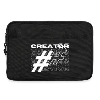 Créateur Hashtag Typographie - Sacoche pour ordinateur portable 13 pouces - noir - Devant