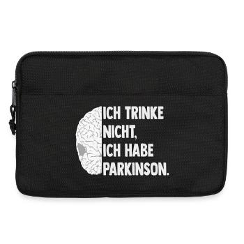 Ich trinke nicht, ich habe Parkinson. - Laptoptasche 13" - Schwarz - Vorne