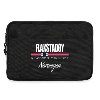 FLAKSTADØY - Laptoptasche 13" - Schwarz - Vorne