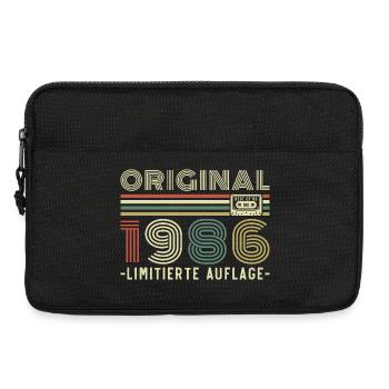 Original 1986 Jahrgang Vintage Geburtstag Retro - Laptoptasche 13" - Schwarz - Vorne