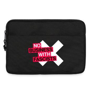 NO BUSINESS WITH FASCISTS - Laptop bag 13" - black - Front