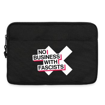 NO BUSINESS WITH FASCISTS - Laptop bag 13" - black - Front
