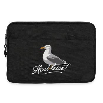 Heul Leise Möwe Nordsee Humor Küsten Spruch - Laptoptasche 13" - Schwarz - Vorne