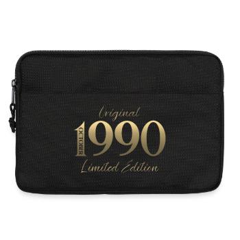 35th Birthday Original October Vintage 1990 - Laptop bag 13" - black - Front