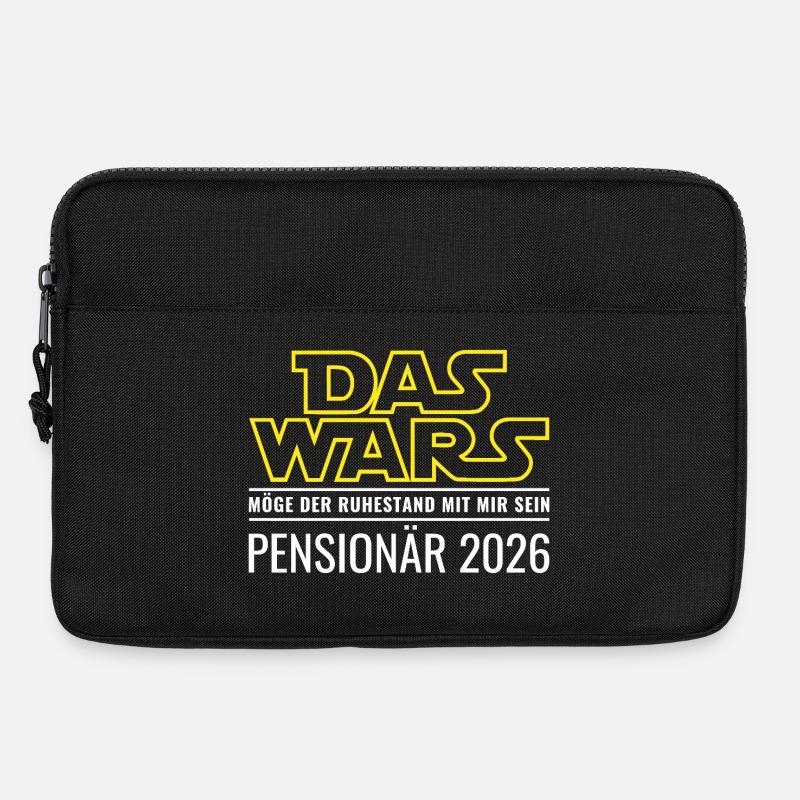 Pensionär 2026 Das wars Ruhestand Beamter Pension - Laptoptasche 13" - Schwarz