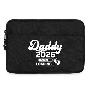 Daddy 2026 Loading Baby Feet Illustration - Laptop bag 13" - black - Front