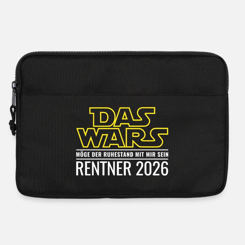 Rentner 2026 Das wars Ruhestand Rente - Laptoptasche 13" - Schwarz