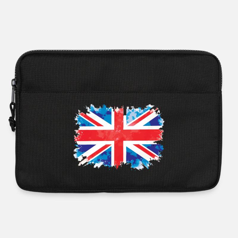 Union Jack flag design - Laptop bag 13" - black