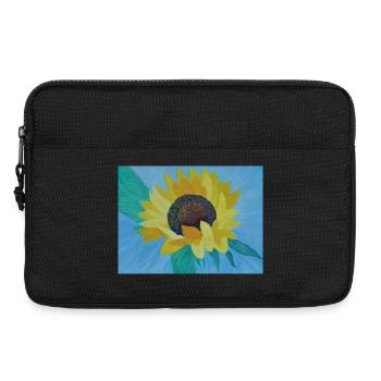 Sonnenblume Bunte Malerei Kunst - Laptoptasche 13" - Schwarz - Vorne