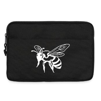 Bee white white bee - Laptop bag 13" - black - Front