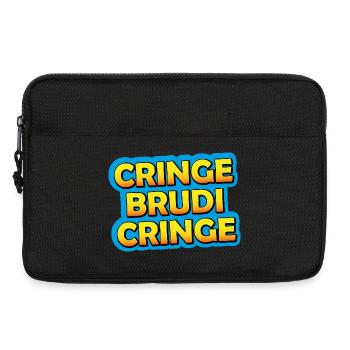 Cring Brudi Cring Neon Graphic - Laptop bag 13" - black - Front