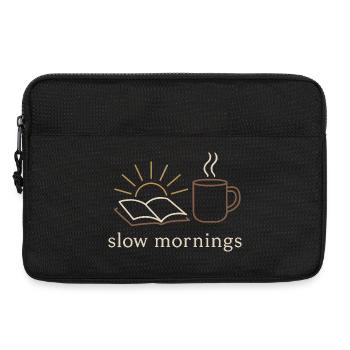 Cabincore Saison hivernale douillette pour prendre soin de soi - Sacoche pour ordinateur portable 13 pouces - noir - Devant