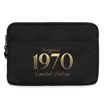 55ème Anniversaire Original Novembre Millésime 1970 - Sacoche pour ordinateur portable 13 pouces - noir - Devant
