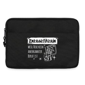 Energetic – Funny Witch Spell - Laptop bag 13" - black - Front