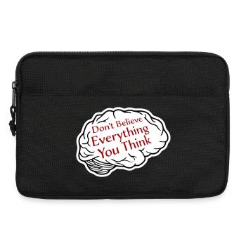 Don't Believe Everything You Think Saying Wisdom - Laptop bag 13" - black - Front