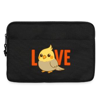 Cockatiel Love - Laptoptasche 13" - Schwarz - Vorne