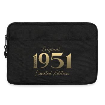 74. Geburtstag Original Dezember Jahrgang 1951 - Laptoptasche 13" - Schwarz - Vorne