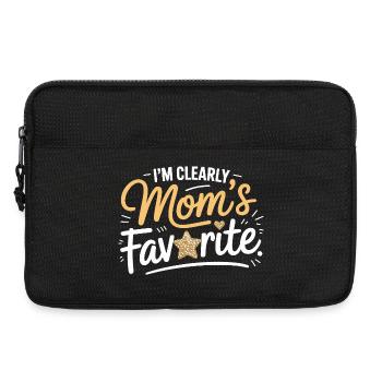 Ich bin eindeutig Mamas Favorit - Laptoptasche 13" - Schwarz - Vorne