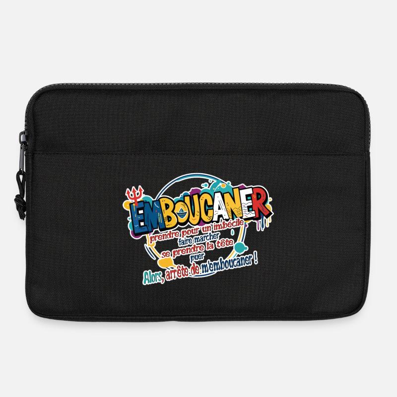 Marseille Slang Art - Emboucaner Expression Design - Laptop bag 13" - black