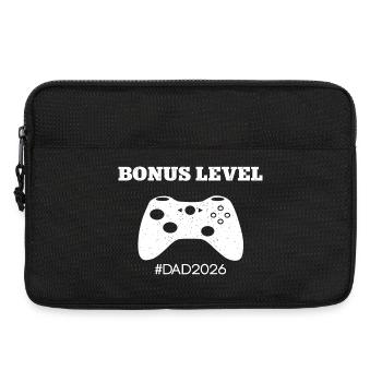 Leveled Up To Dad 2026 Dad Be Bonus Level Dad - Laptop bag 13" - black - Front
