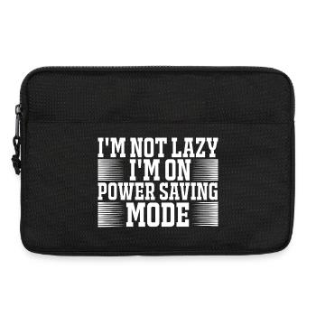 Not lazy power saving mode - Laptop bag 13" - black - Front