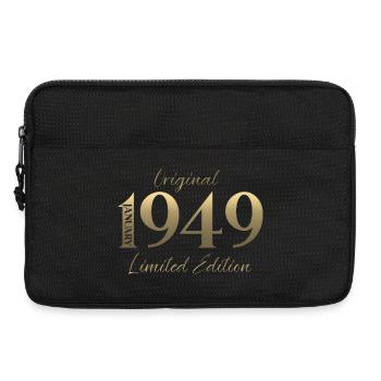 77th Birthday Original January Born 1949 - Laptop bag 13" - black - Front