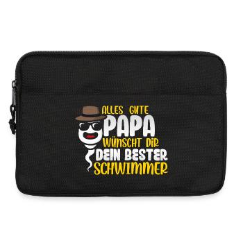 All the best dad wishes you your best swimmer - Laptop bag 13" - black - Front