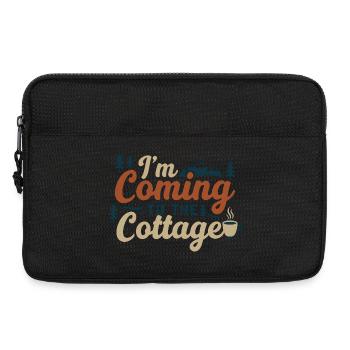 J’arrive au cottage - Sacoche pour ordinateur portable 13 pouces - noir - Devant