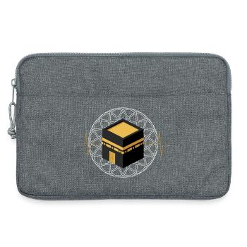 Kaaba Islam Spiritualité Pèlerinage Mecque Cadeau - Laptop bag 13" - heather grey - Front