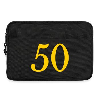 50. 50 YEARS. 50th ANNIVERSARY. 50 YEARS ANNIVERSARY. - Laptop bag 13" - black - Front