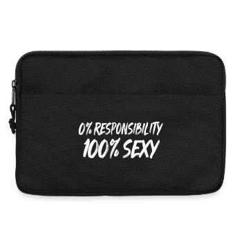 0% Verantwortung 100% Sexy - Laptoptasche 13" - Schwarz - Vorne