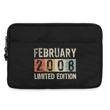 Édition limitée cadeau d’anniversaire de février 2008 - Sacoche pour ordinateur portable 13 pouces - noir - Devant