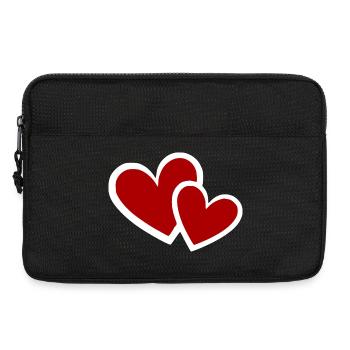Cadeau pour la fête des mères : Idée de cadeau pour la fête des mères - Sacoche pour ordinateur portable 13 pouces - noir - Devant