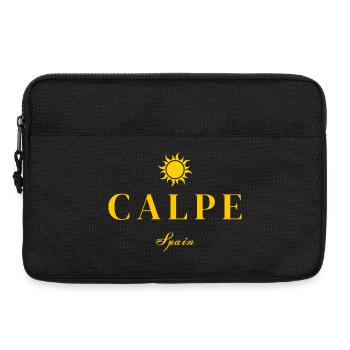 Calpe Spanien Sonnenemblem - Laptoptasche 13" - Schwarz - Vorne