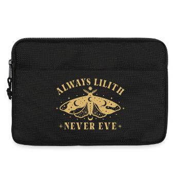 Feminist Always Lilith Never Eve Statement - Laptop bag 13" - black - Front