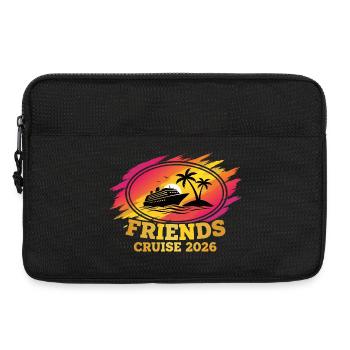Friends Cruise 2026 Gruppenreise - Laptoptasche 13" - Schwarz - Vorne