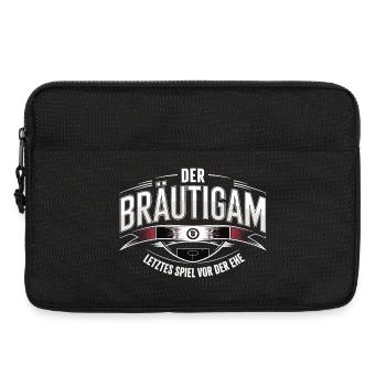 Groom Last game before marriage Bachelor party - Laptop bag 13" - black - Front