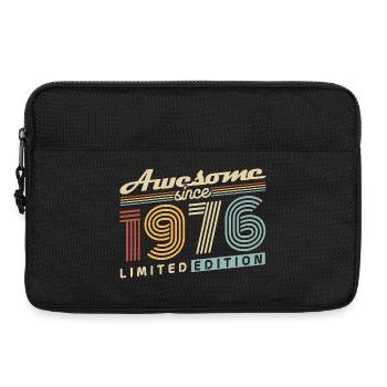 50th Birthday Gift 1976 Vintage Retro - Laptop bag 13" - black - Front
